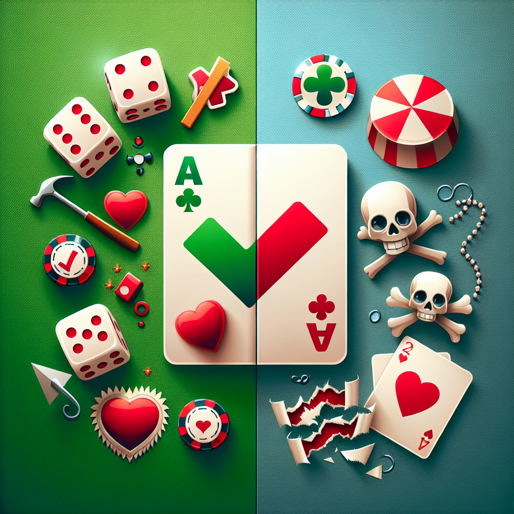 as diferenças entre jogos de azar seguros e não seguros