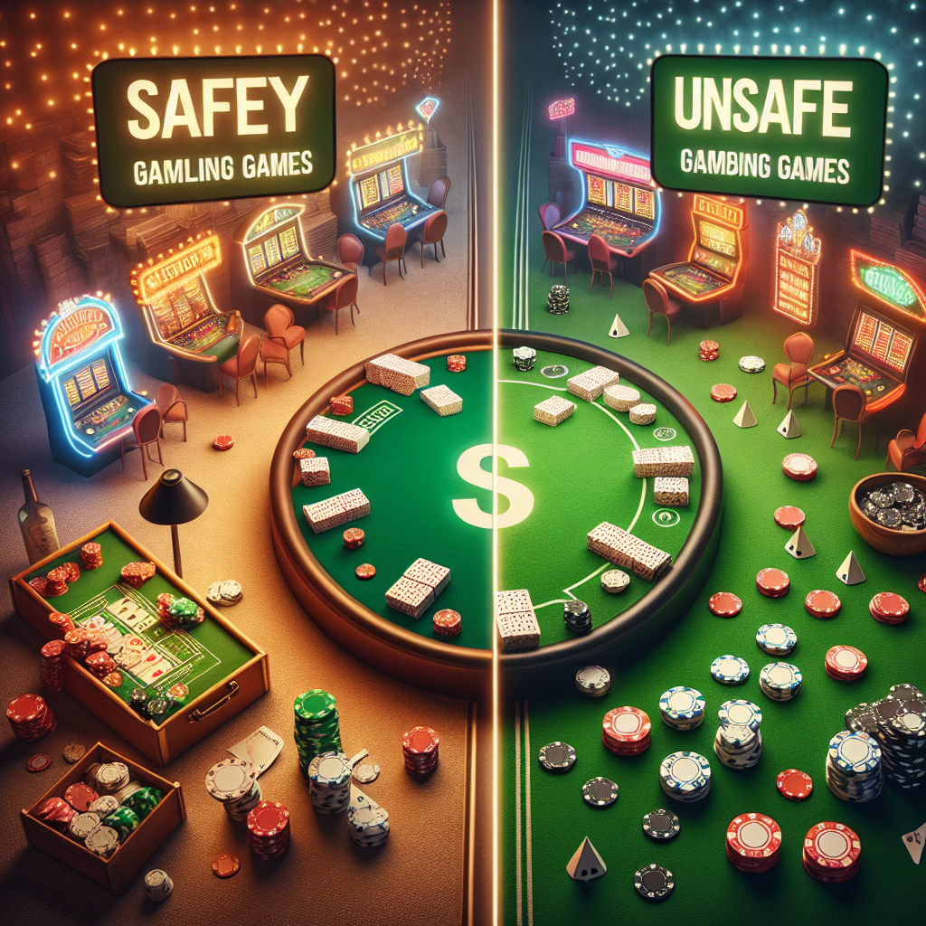 comparação entre jogos de azar seguros e não seguros
