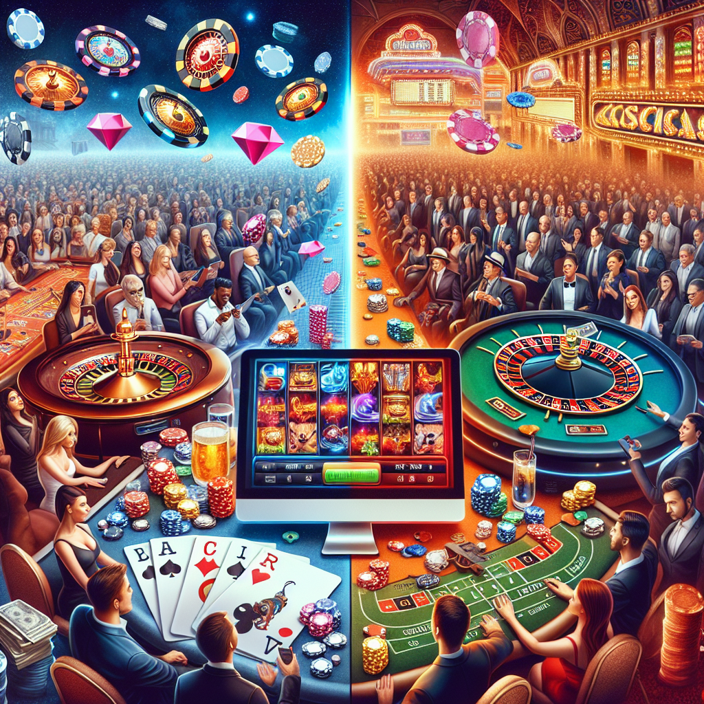 comparando jogos de azar online com jogos presenciais